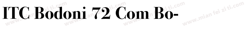 ITC Bodoni 72 Com Bo字体转换